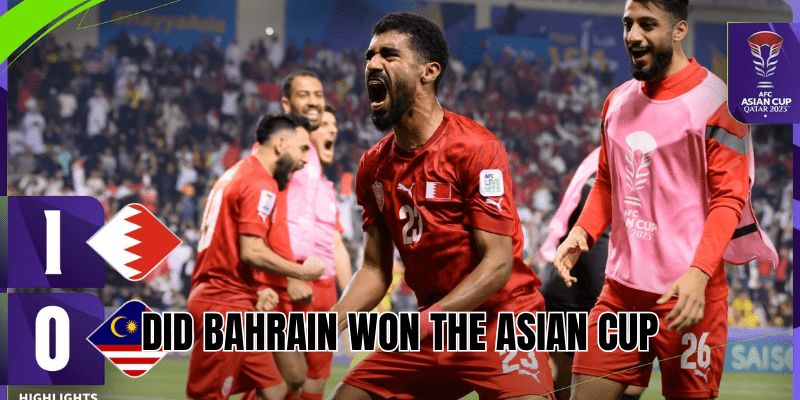 Did Bahrain Won The Asian Cup